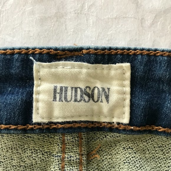 Hudson Jeans Women Size 20 Blue Denim Mid Rise Stretch Dark Wash Knit Shaping - Picture 3 of 10